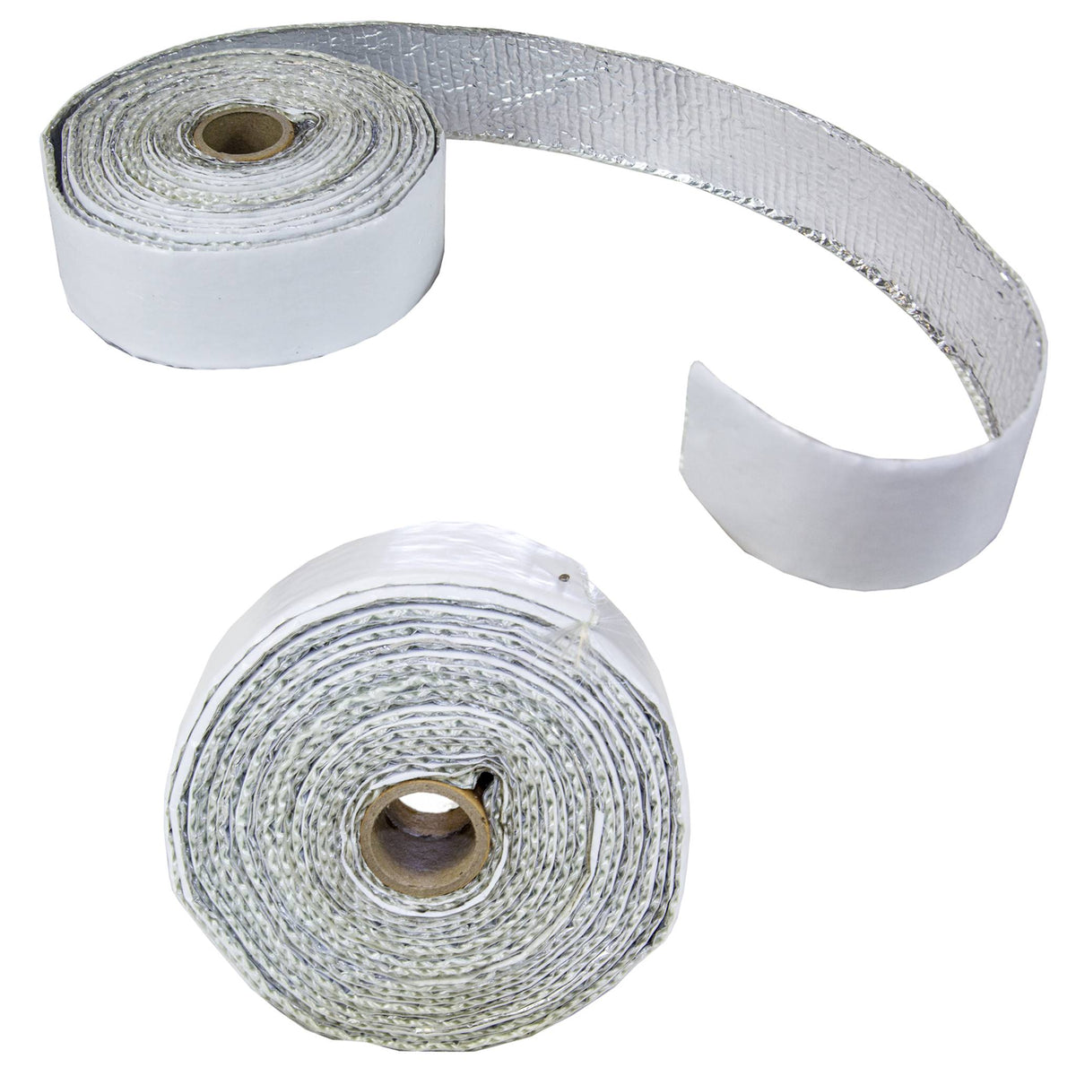 Redback White Glass Heat Tape – 40mm × 2mm × 5m – Foil Backed / Adhesive | HTFGWF0402-5A