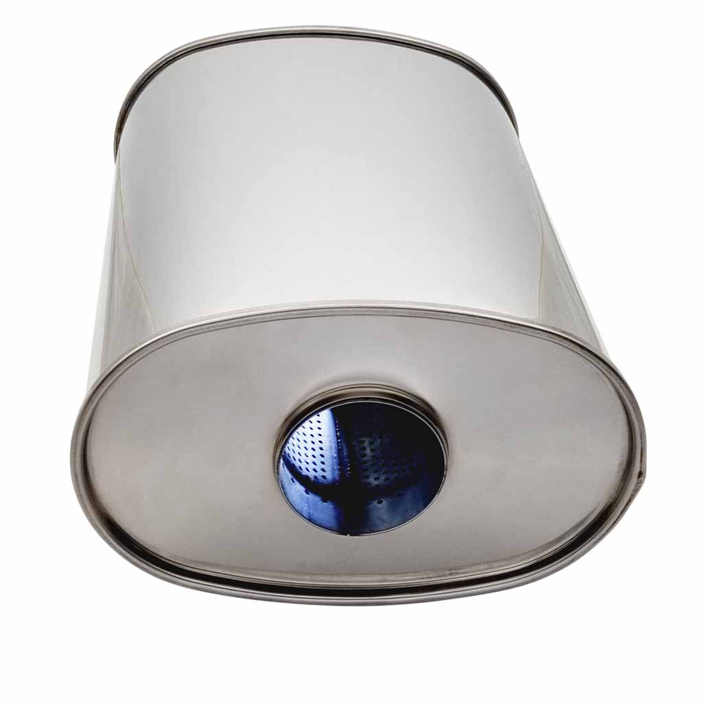 I826GPY-SS. — 10" x 6.5" Centre/Dual Configurations Mufflers | Stainless 304 | Select Your Size Length and Internal Options