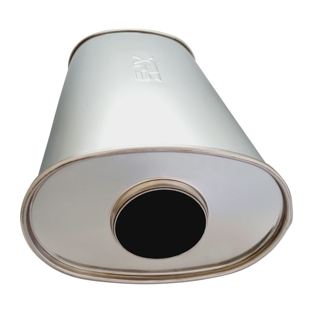 I946GPY-304P — 10" x 6.5" Centre/Dual Configurations Mufflers | Stainless 304 | Select Your Size Length and Internal Options