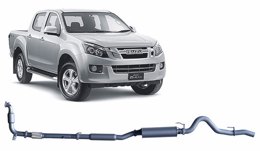 Redback 3-inch Turbo-Back, Cat & Large Muffler – Isuzu D-MAX | IDX11800-CM