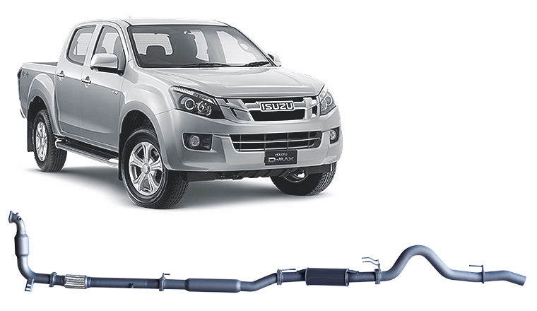 Redback 3-inch Turbo-Back, Cat & Resonator – Isuzu D-MAX | IDX11800-CR