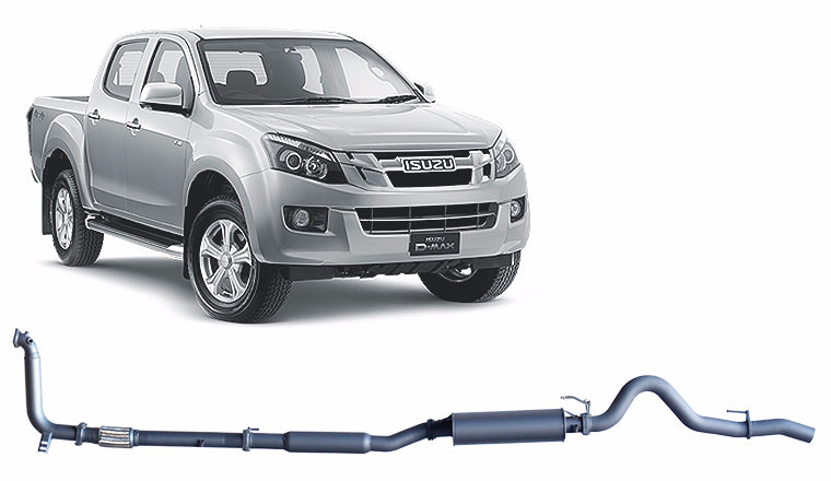 Redback 3-inch Turbo-Back, Large Muffler, No Cat – Isuzu D-MAX | IDX11800-PM