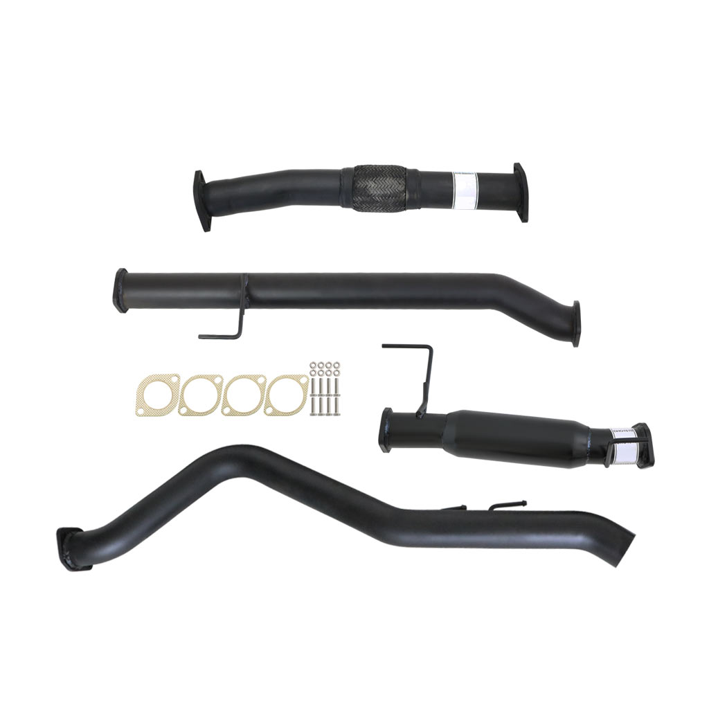 Isuzu D-Max 3.0L 2016–2019 3" DPF-Back Exhaust System - Aluminised Steel / Hotdog (Quiet)