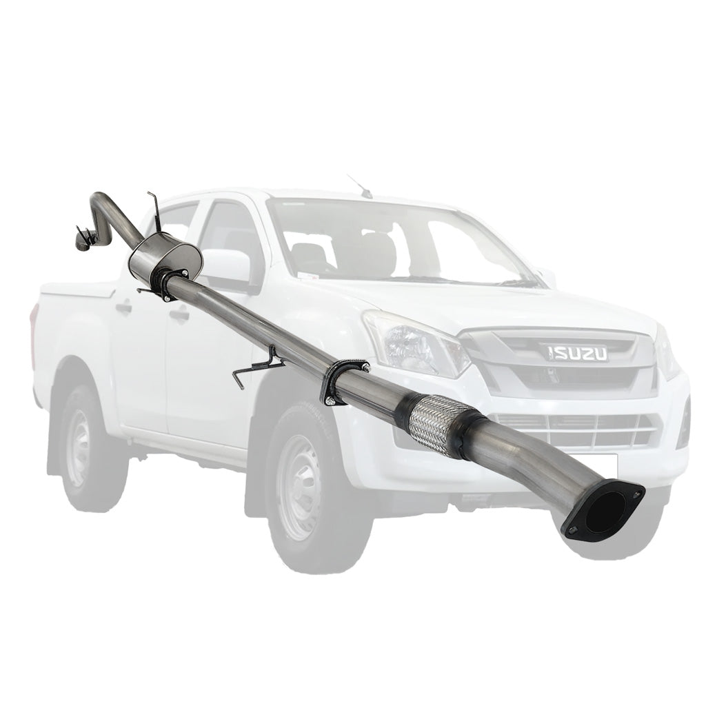 Isuzu D-Max 3.0L 2016–2019 3" DPF-Back Exhaust System - Stainless Steel / Muffler (Quietest)