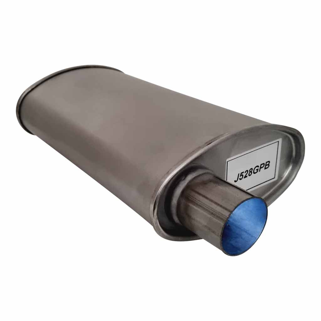J528GPB — 8" x 4" Offset/Offset Configurations Mufflers | Aluminised | Select Your Size Length and Internal Options