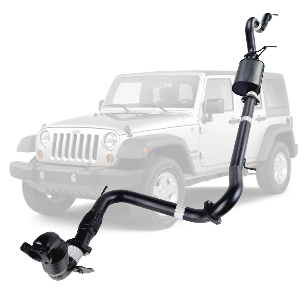 Jeep Wrangler JK 2.8 CRD 2007-2010 3 inch full exhaust muffler and cat JP206-MC