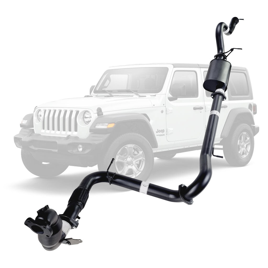 Jeep Wrangler JK 2.8 DPF 2010-2015 3 inch full exhaust muffler and cat JP207-MC