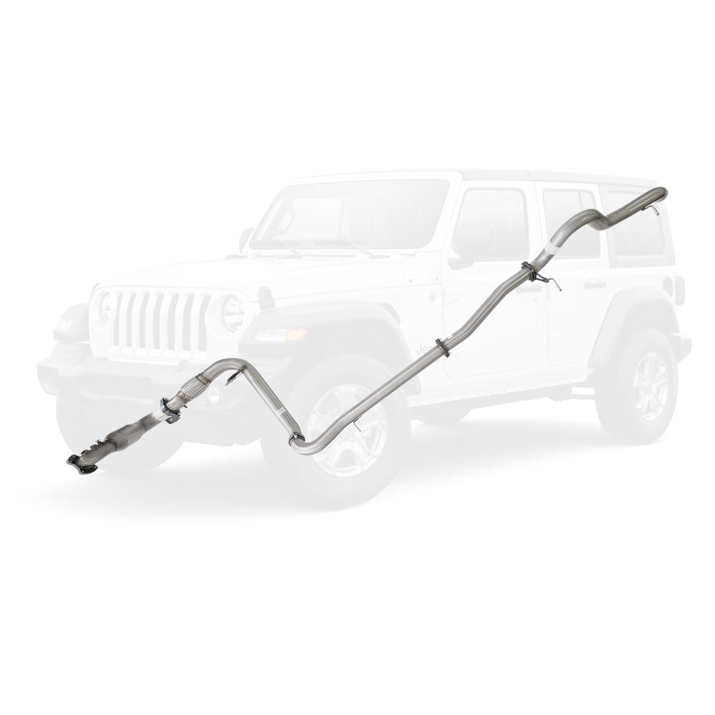 Jeep Wrangler JK 2.8 DPF 2010-2015 3 inch stainless full exhaust pipe and cat JP207-PCSS
