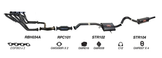 Redback 2.5-inch Engine-Back Exhaust, Single Outlet – Holden Commodore | K-RPM14590