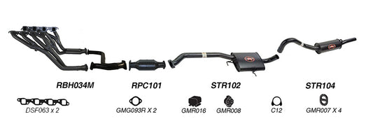 Redback 2.5-inch Engine-Back Exhaust, Single Outlet – Holden Commodore | K-RPM14620