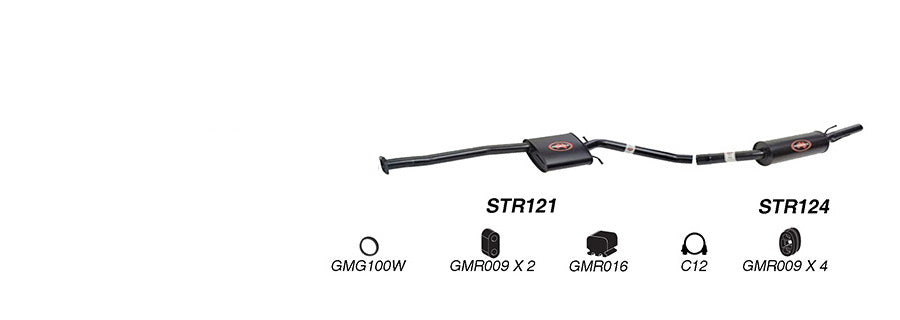 Redback Performance 2.5" Exhaust System for Holden Commodore VU VY V6 (12/2000 - 08/2004) | K-RPM15699