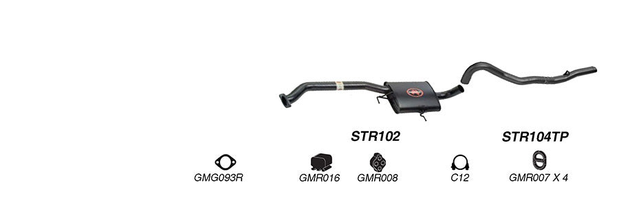 Redback Performance 2.5" Exhaust System for Holden Commodore VN VP VR V6 & V8 & VS V8 Sedan | K-RPM15723