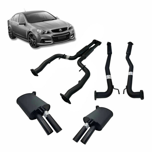 Redback Twin 2.5-inch Cat-Back Exhaust with Centre Hotdogs – Commodore VE/VF V8 Sedan/Wagon | K-RPM160030