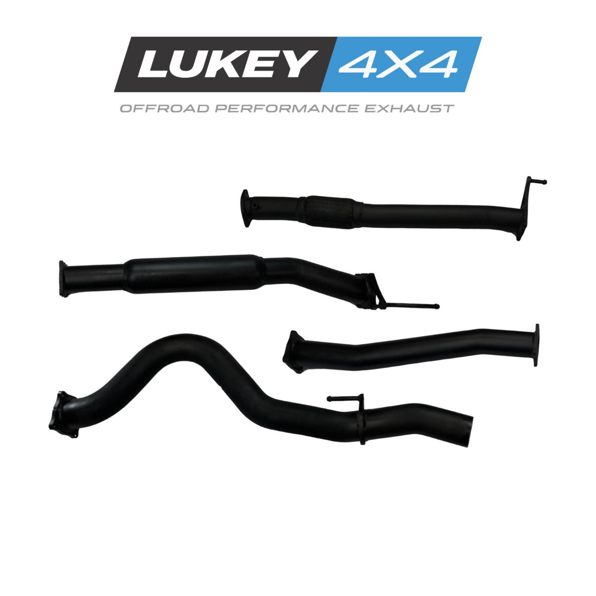 Lukey 3-inch DPF-Back Exhaust with Two Hotdogs – Isuzu D-MAX 3.0L 4JJ1 4WD | LKY-DMAX-DPF-HD