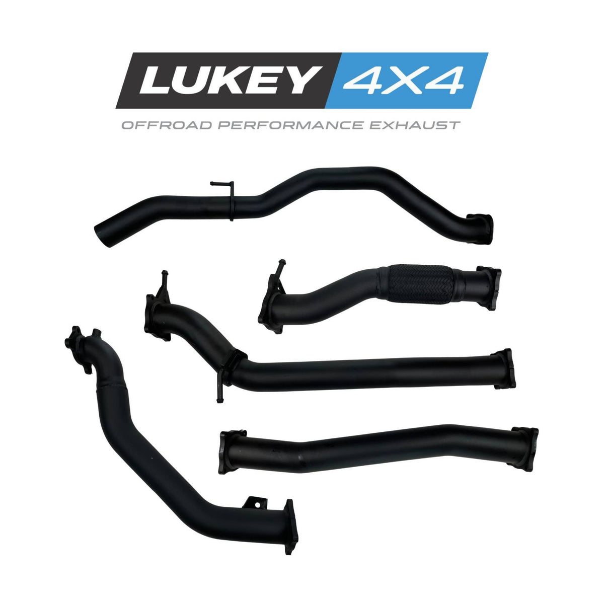 Lukey 3-inch Turbo-Back Exhaust, Muffler Delete – Ford Ranger PK PJ Pipe Only | LKY-FRD-PK-PO