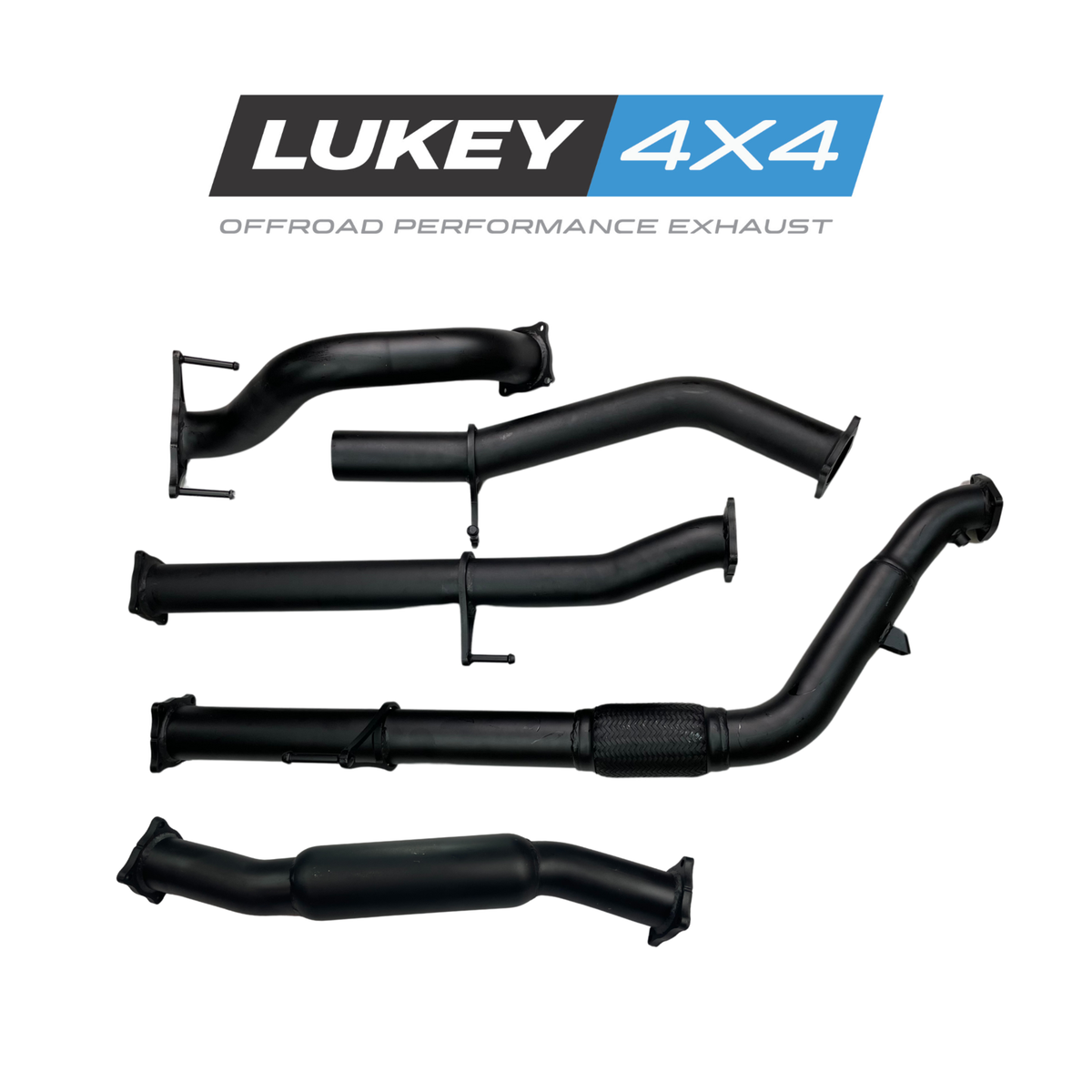 Lukey Turbo-Back Exhaust with Hotdog – Toyota Hilux | LKY-TH-N70-HD