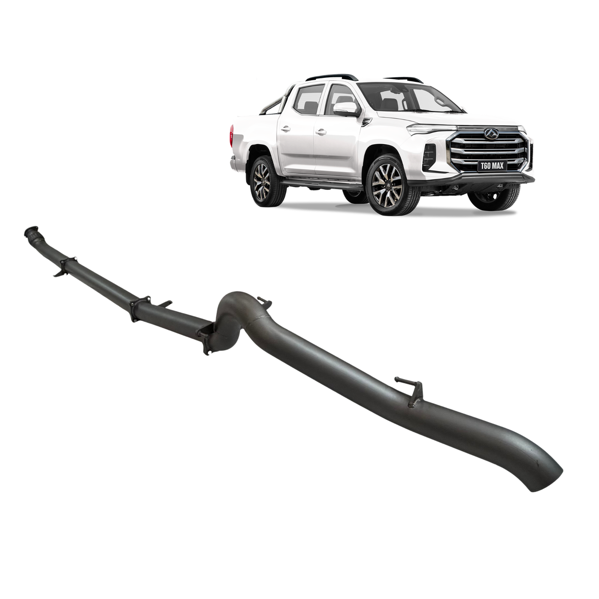 Redback 3.5-inch DPF-Back Exhaust, Muffler Delete – LDV T60 Facelift 2.0L SK8C | LTX90235-PO