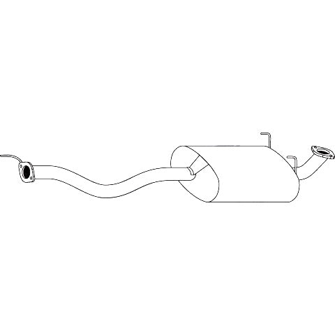 Redback Centre Muffler – Toyota Hilux 2.7L Petrol / 3.0L Diesel 02/2005–06/2015 | M1174