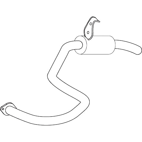 Redback Rear Exhaust Section – Toyota LandCruiser FZJ80 4.5L Automatic | M1353