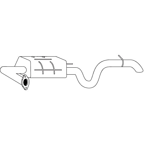 Redback Rear Muffler – Hyundai Elantra HD 2.0L Petrol 06/2006–12/2011 | M2698