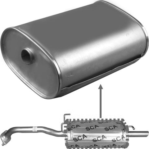 Redback Rear Muffler – Hyundai Excel X3 / Accent 1.5L Three/Five-Door Hatch | M4188