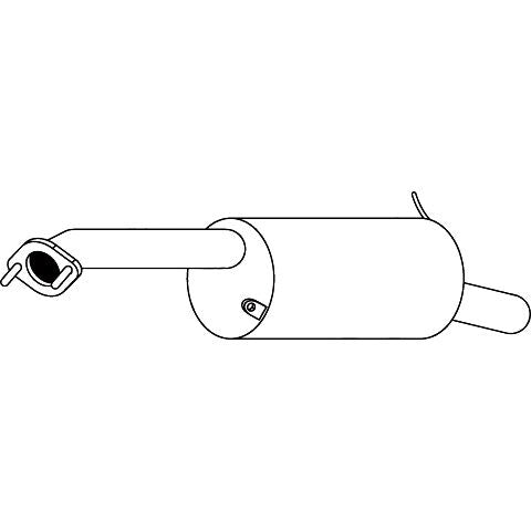 ESA M5382 Mazda 323 BJ Astina standard replacement rear muffler