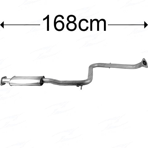 Redback Centre Muffler – Mitsubishi Magna TH 3.5L Sedan, Slotted Holes, 168cm | M6005