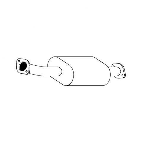 Redback Front Muffler – Nissan X-Trail T30 2.5L QR25DE 4WD | M6041
