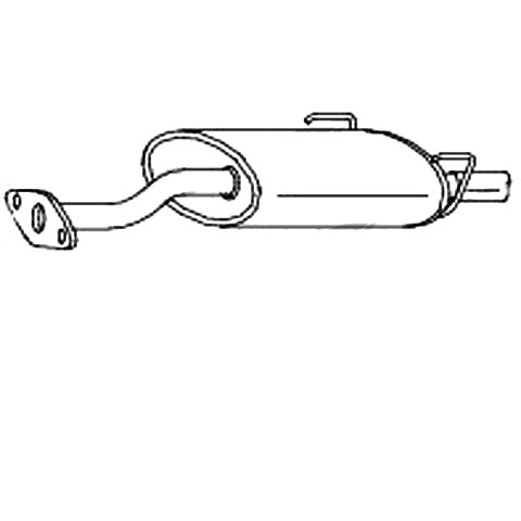 Redback Rear Muffler – Honda Civic EG/EH/EK Hatch | M6406