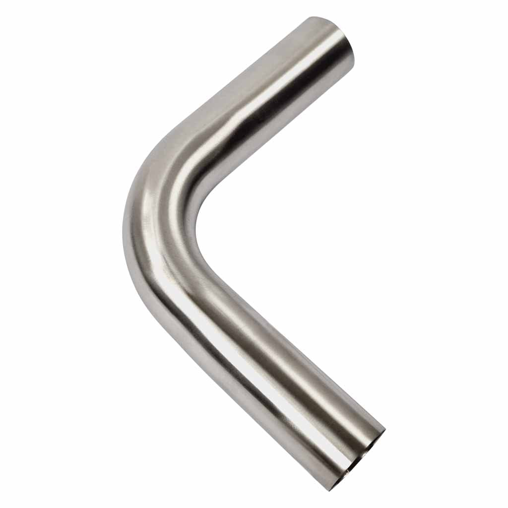 MB17590-304B — 1.75 Inch 90 Degree 1.5D Radius Mandrel Bend Brushed 304 Stainless Steel