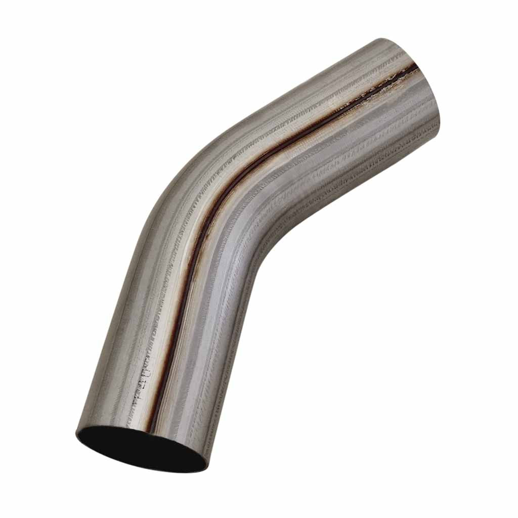 MB35045-409R — 3 1/2"  X 45° 409 STAINLESS STEEL MANDREL BEND
