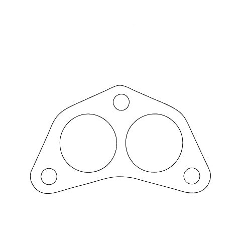 Redback Chrysler Galant / Lancer 3-Bolt Flange Gasket | MBG025