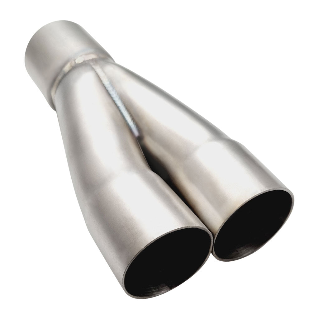 MC2-178225-304B — 2 into 1  1 7/8"  ID  2 1/4" OD 304 Stainless Merge Collector