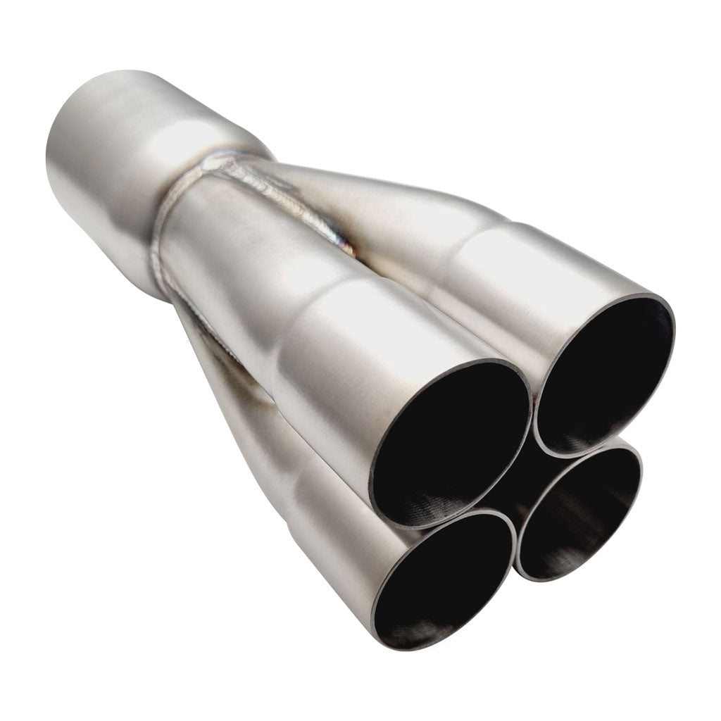 MC4-175300-304B — 4 into 1 1 3/4"  ID  3" OD 304 Stainless Merge Collector