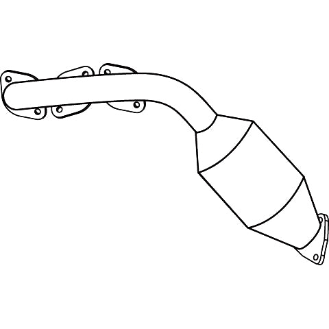 Redback LHS Manifold Catalytic Converter – Prado VZJ95 3.4L V6 (07/1996–02/2003) | MCV026