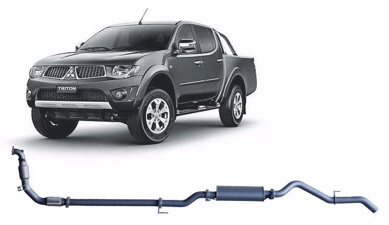 Redback 3-inch Turbo-Back, Cat & Large Muffler – Mitsubishi Triton MN | MTX32200-CM