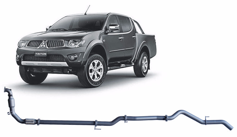 Redback 3-inch Turbo-Back, Cat & Muffler Delete – Mitsubishi Triton MN 4WD | MTX32200-CP