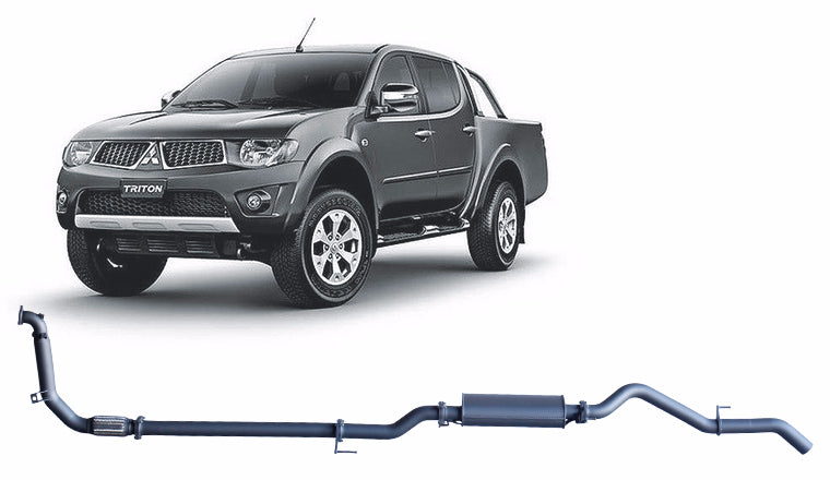 Redback 3-inch Turbo-Back with Large Muffler, No Cat – Mitsubishi Triton MN 4WD | MTX32200-PM