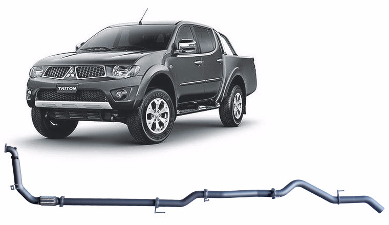 Redback 3-inch Turbo-Back, Muffler Delete, No Cat – Mitsubishi Triton MN | MTX32200-PO