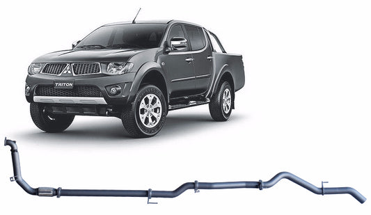 Redback 3-inch Turbo-Back, Muffler Delete, No Cat – Mitsubishi Triton MN | MTX32200-PO