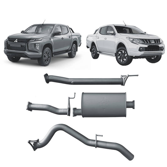Redback 3-inch DPF-Back, Large Muffler – Mitsubishi Triton MQ/MR | MTX32800-PM