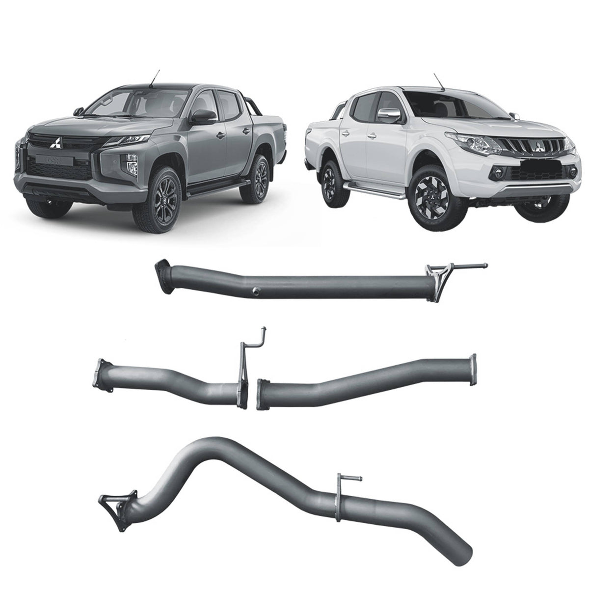 Redback 3-inch DPF-Back, Muffler Delete – Mitsubishi Triton MQ/MR | MTX32800-PO