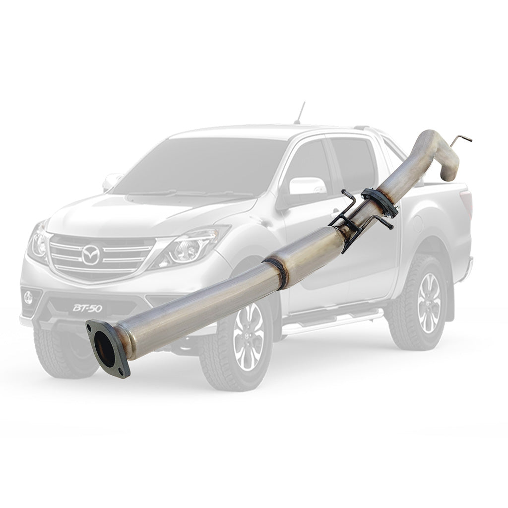 Mazda BT-50 UR 3.2L 2016–2020 3" DPF-Back Exhaust System - Stainless Steel / Hotdog (Quiet)