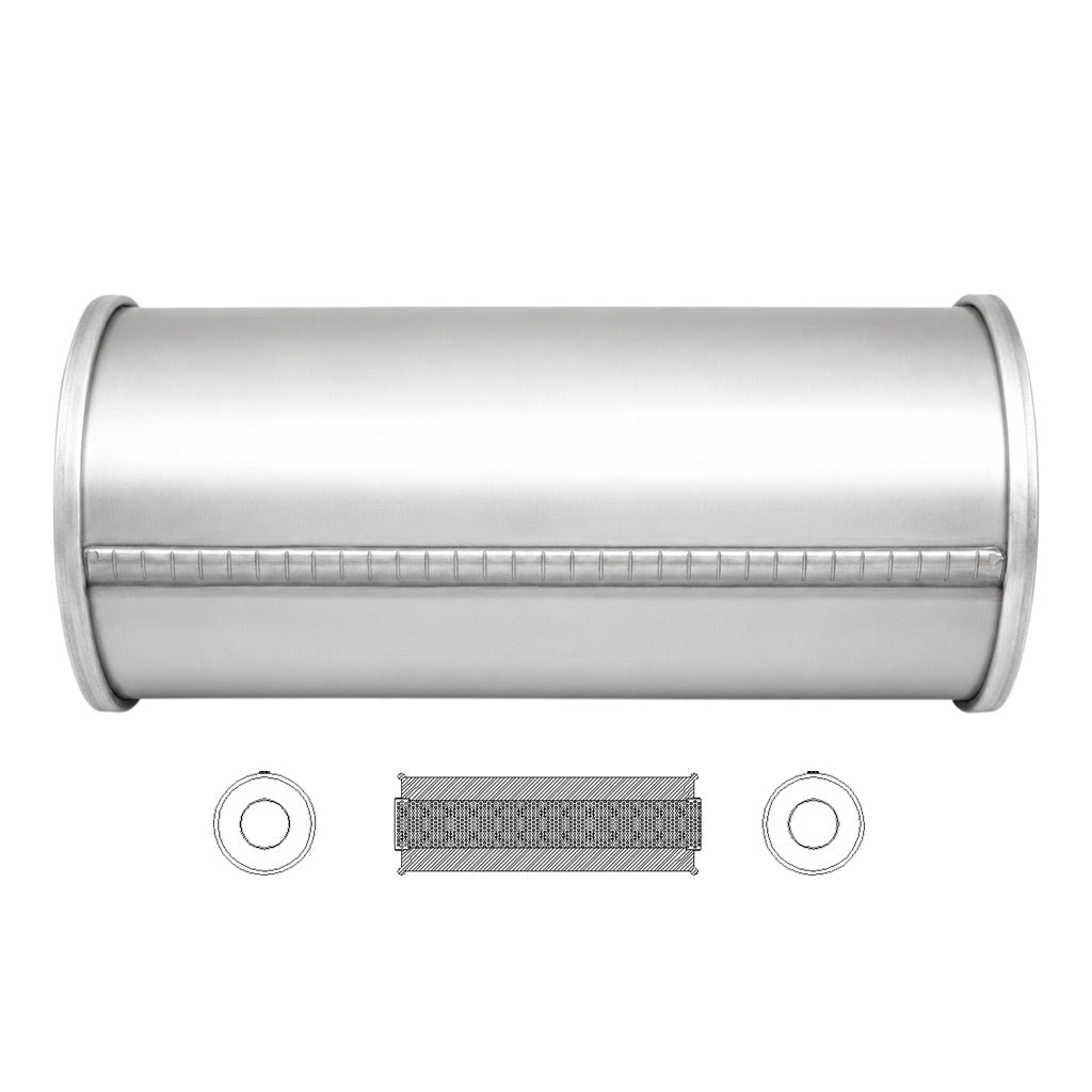 N718MN — 5” ROUND - 12” LONG C/C 2 1/2” GLASS PACKED EVERFLO NO STUBS