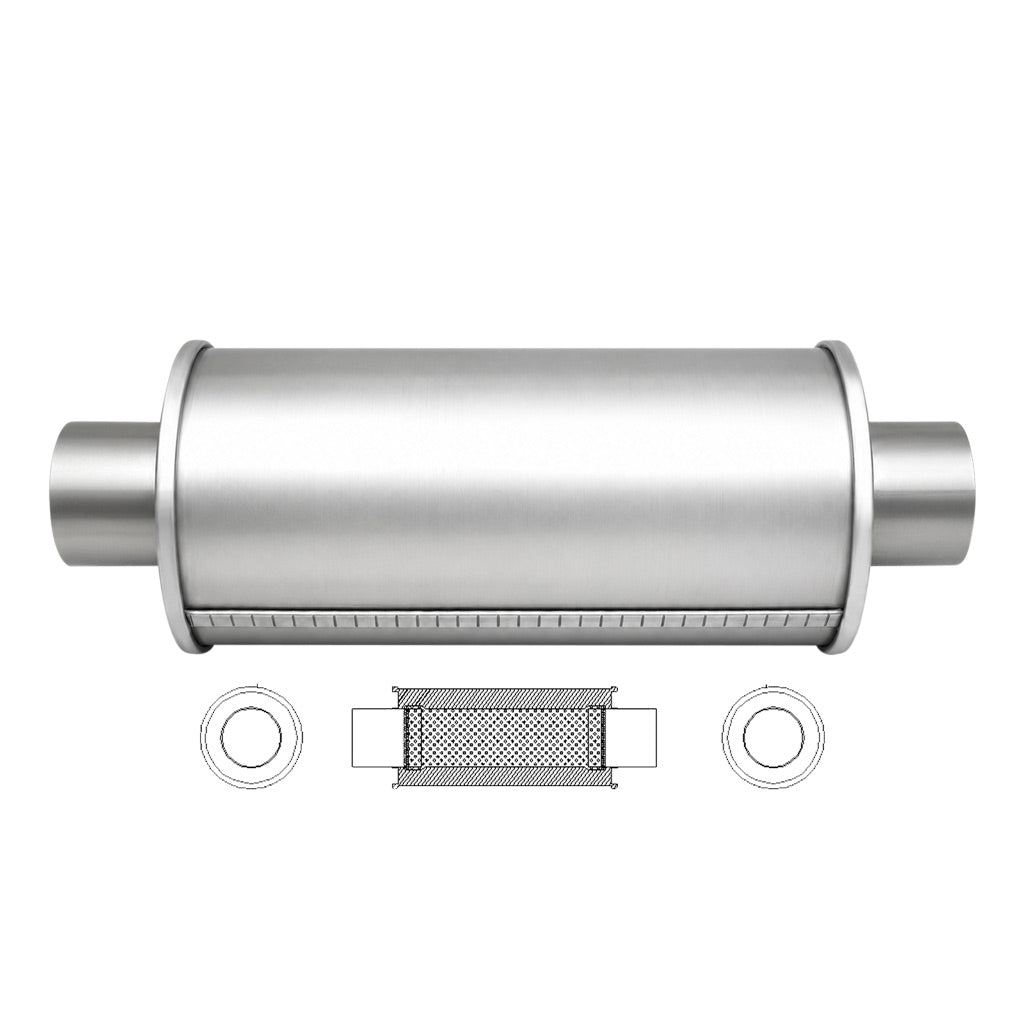 N818GP — 5" ROUND - 12" LONG C/C 3" GLASS PACKED