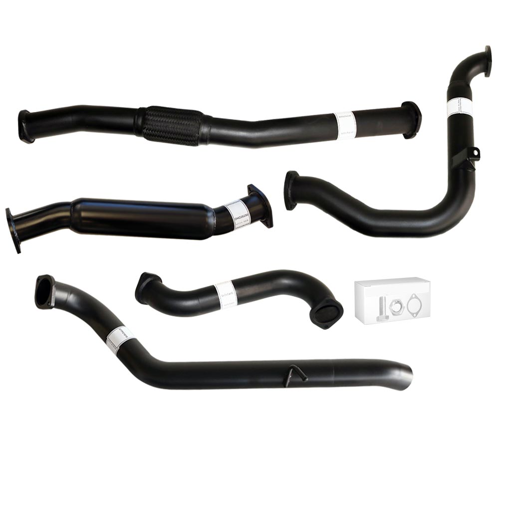 Nissan Patrol Y61 GU 3.0L ZD30 Wagon 2000–2016 3" Turbo-Back Exhaust – Aluminised steel – No catalytic converter, with hotdog/resonator – NI206-HO — NI206-HO