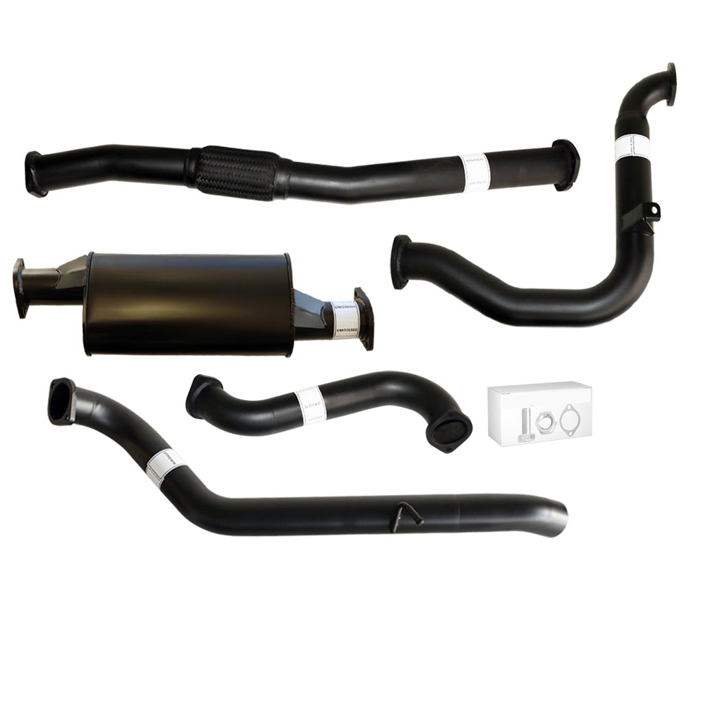 Nissan Patrol Y61 GU 3.0L ZD30 Wagon 2000–2016 3" Turbo-Back Exhaust – Aluminised steel – No catalytic converter, with muffler – NI206-MO — NI206-MO