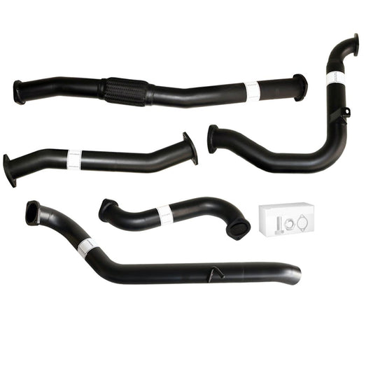 Nissan Patrol Y61 GU 3.0L ZD30 Wagon 2000–2016 3" Turbo-Back Exhaust – Aluminised steel – No catalytic converter, straight pipe – NI206-PO — NI206-PO
