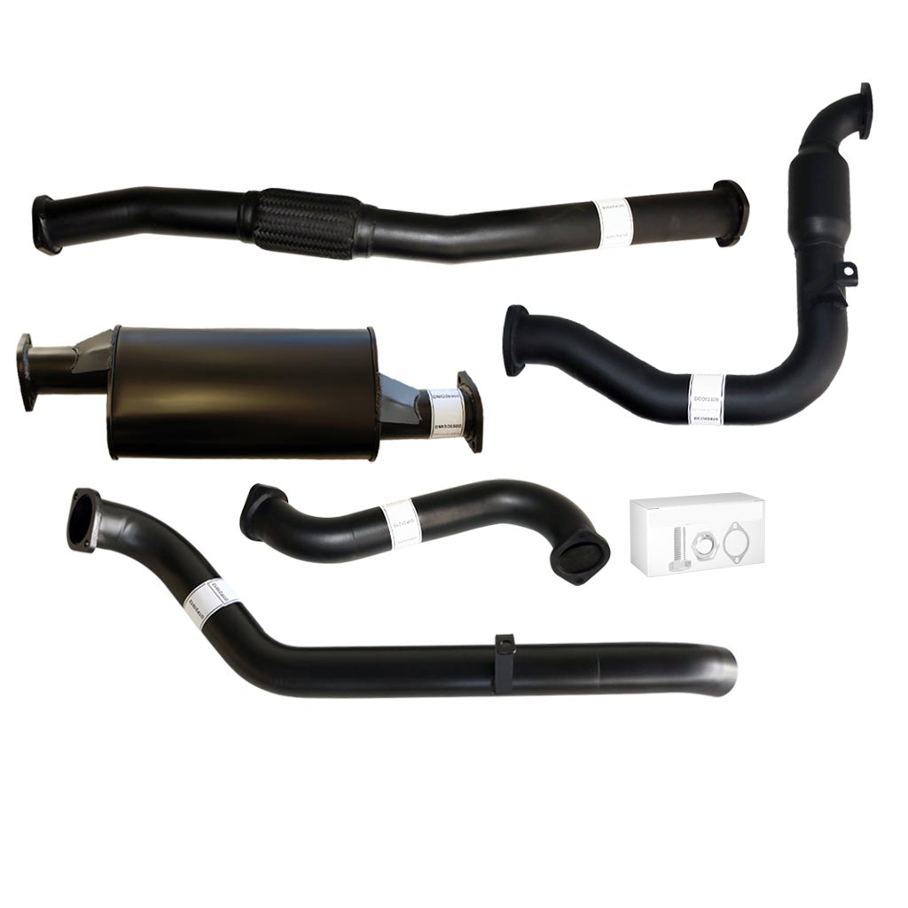 Nissan Patrol Y61 GU 3.0L ZD30 Ute 2000–2016 3" Turbo-Back Exhaust – Aluminised steel – With catalytic converter and muffler – NI207-MC — NI207-MC