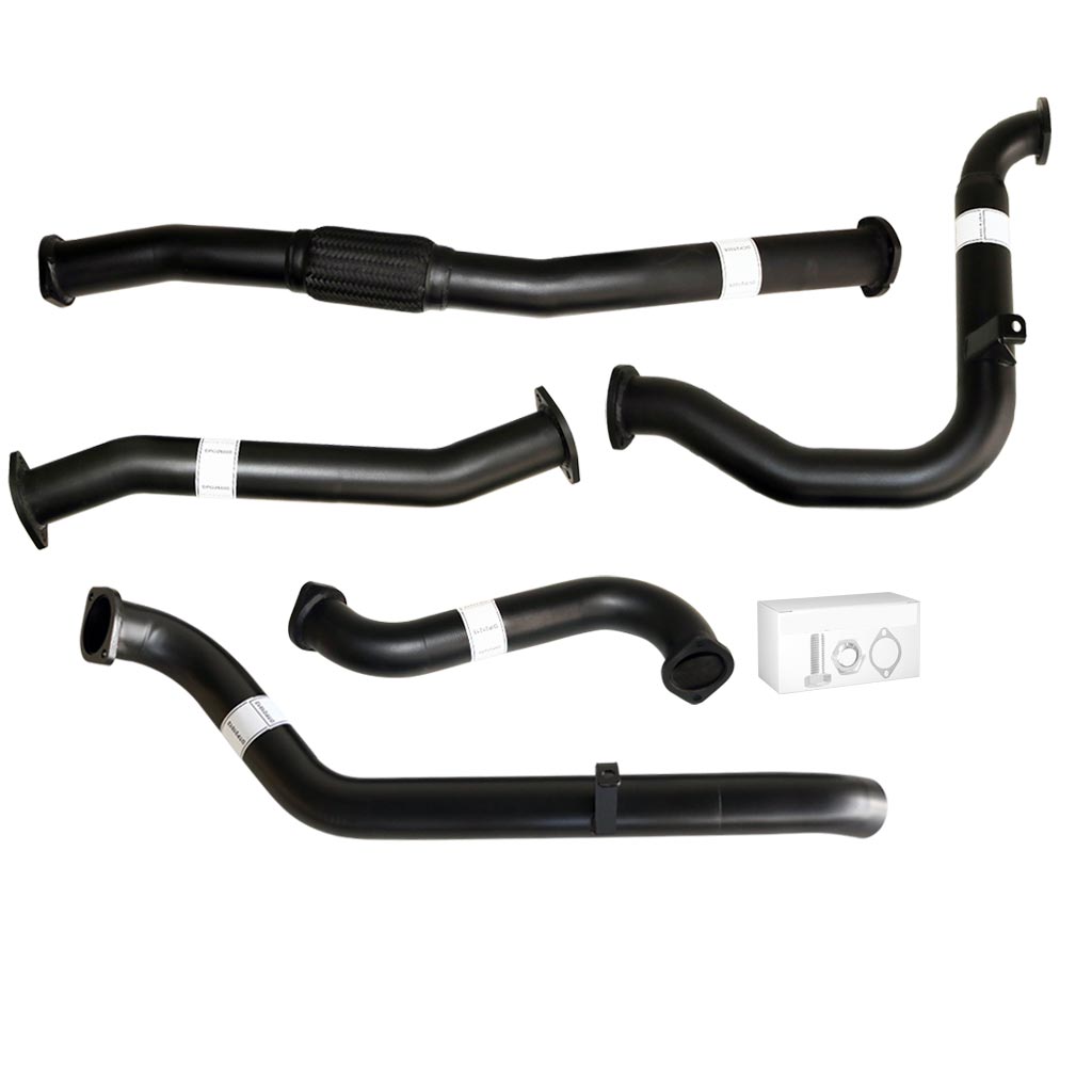 Nissan Patrol Y61 GU 3.0L ZD30 Ute 2000–2016 3" Turbo-Back Exhaust – Aluminised steel – No catalytic converter, straight pipe – NI207-PO — NI207-PO